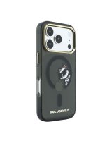  Karl Lagerfeld iPhone 18 Pro Max HC MagSafe IML Peekaboo Print & Metal Frame Black 