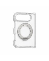  Evelatus Apple iPhone Duo Hybird Case With Magsafe PC+TPU 360 Metal Stand Transparent 