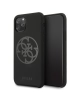  Guess Guess GUHCN58LS4GBK iPhone 11 Pro black/czarny hard case Silicone 4G Tone On Tone 