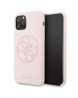  Guess Guess GUHCN58LS4GLP iPhone 11 Pro light pink/light pink hard case Silicone 4G Tone On Tone 