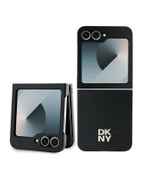  DKNY DKNY Repeat Pattern Stack Logo Case for Samsung Galaxy Z Flip6 - Black 