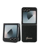  Guess Guess 4G Glitter Script Case for Samsung Galaxy Z Flip 6 - Black 