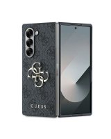  Guess Guess Leather 4G Metal Logo Case for Samsung Galaxy Z Fold 6 - Black 