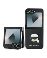  Karl Lagerfeld Karl Lagerfeld Saffiano Monogram Case for Samsung Galaxy Z Flip 6 - Black 