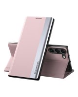  Hurtel Sleep Case Pro case for Samsung Galaxy S23 with a flip stand pink 