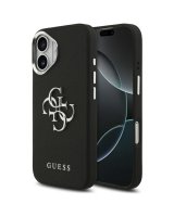  Guess Guess Grained Big 4G Classic Logo case for iPhone 17 - black 