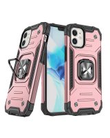  Wozinsky Wozinsky Ring Armor Case Kickstand Tough Rugged Cover for iPhone 12 mini pink 