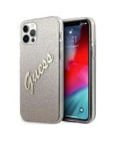  Guess Guess GUHCP12LPCUGLSGO iPhone 12 Pro Max 6.7'' gold/gold hardcase Glitter Gradient Script 