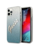  Guess Guess GUHCP12MPCUGLSBL iPhone 12/12 Pro 6.1'' blue/blue hardcase Glitter Gradient Script 