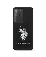  U.S. Polo PU US Polo USHCS21LSLHRBK S21 Ultra G998 czarny/black Silicone Logo 