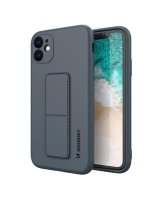  Wozinsky - Wozinsky Kickstand Case silicone case with stand for iPhone 11 Pro Max navy blue 