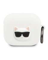  Karl Lagerfeld Karl Lagerfeld KLACA3SILCHWH AirPods 3 cover biały/white Silicone Choupette 