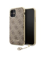  Guess Guess GUHCN61GF4GBR iPhone 11 6.1'' / Xr brown/brown hard case 4G Charms Collection 