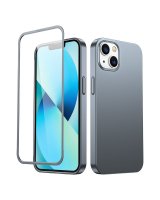  Joyroom Joyroom 360 Full Case front and back cover for iPhone 13 + tempered glass screen protector grey (JR-BP927 tranish) 