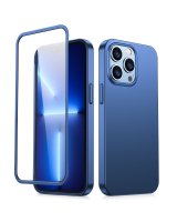  Joyroom Joyroom 360 Full Case front and back cover for iPhone 13 Pro Max + tempered glass screen protector blue (JR-BP928 blue) 