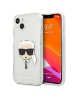  Karl Lagerfeld Karl Lagerfeld KLHCP13SKHTUGLS iPhone 13 mini 5,4'' srebrny/silver hardcase Glitter Karl`s Head 