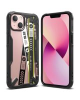  Ringke Ringke Fusion X Design durable PC Case with TPU Bumper for iPhone 13 mini black (Ticket band) (FXD540E43) 