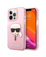  Karl Lagerfeld Karl Lagerfeld KLHCP13XKHTUGLP iPhone 13 Pro Max 6,7'' różowy/pink hardcase Glitter Karl`s Head 