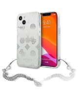  Guess Guess GUHCP13SKPESI iPhone 13 mini 5.4'' silver/silver hardcase Peony Chain Collection 