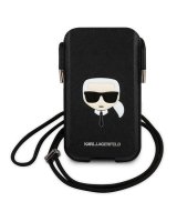  Karl Lagerfeld Karl Lagerfeld Torebka KLHCP12MOPHKHK 6,1'' czarny/black hardcase Saffiano Ikonik Karl`s Head 