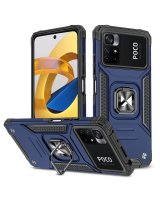  Wozinsky Wozinsky Ring Armor Tough Hybrid Case Cover + Magnetic Mount Mi Poco M4 Pro 5G / Redmi Note 11 5G (China) / Redmi Note 11T 5G / Redmi Note 11S 5G blue 