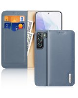  Dux Ducis Dux Ducis Hivo Leather Flip Cover Genuine Leather Wallet For Cards And Documents Samsung Galaxy S22 + (S22 Plus) Blue 