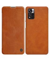  Nillkin Nillkin Qin Case Case for Xiaomi Redmi Note 11 Pro+ (China) / Redmi Note 11 Pro (China) / Mi11i HyperCharge Camera Protector Holster Cover Flip Case Brown 