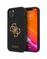  Guess Guess GUHCP13SLS4GGBK iPhone 13 mini 5.4'' black/black hard case Silicone 4G Logo 