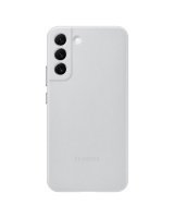  Samsung Samsung Leather Cover genuine leather case for Samsung Galaxy S22 + (S22 Plus) light gray (EF-VS906LJEGWW) 