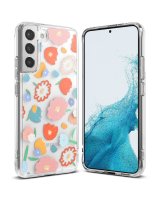  Ringke Ringke Fusion Design Armored Case Cover with Gel Frame for Samsung Galaxy S22 + (S22 Plus) transparent (Floral) (F593R31) 