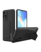  Wozinsky Wozinsky Kickstand Case Silicone Stand Cover for Xiaomi Redmi Note 11S / Note 11 black 