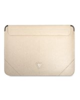  Guess Guess Saffiano Triangle Logo case for a 16'' laptop - beige 