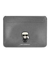  Karl Lagerfeld Karl Lagerfeld Saffiano Ikonik Karl case for a 16'' laptop - silver 