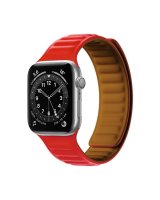  Hurtel Magnetic Strap Watch Strap 6/5/4/3/2 / SE (44mm / 42mm) Magnetic Band Bracelet Bracelet Red 