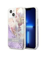  Guess Guess GUHCP13SLFLSU iPhone 13 mini 5.4'' purple/purple hardcase Flower Liquid Glitter 