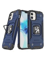  Wozinsky Wozinsky Ring Armor case for iPhone 14 armored cover magnetic holder ring blue 