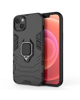  Hurtel - Ring Armor case for iPhone 14 Plus armored cover magnetic holder ring black 