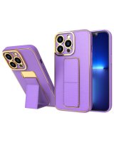  Hurtel New Kickstand Case case for iPhone 13 with stand purple 