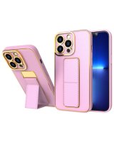  Hurtel New Kickstand Case case for iPhone 13 Pro with stand pink 