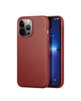  Dux Ducis - Dux Ducis Naples Case for iPhone 13 Pro Max Leather Cover (MagSafe Compatible) Red 