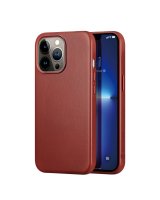  Dux Ducis Dux Ducis Naples Case for iPhone 13 Pro Leather Cover (MagSafe Compatible) Red 