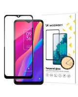  Wozinsky Wozinsky super tough Full Glue tempered glass full screen with Case Friendly TCL 30E black frame 