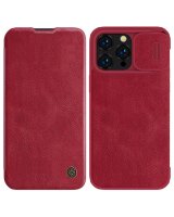  Nillkin Nillkin Qin Leather Pro Case iPhone 14 Pro Max Camera Cover Holster Cover Flip Case Red 