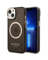  Guess Guess GUHMP14MHTCMK iPhone 14 Plus 6.7'' black/black hard case Gold Outline Translucent MagSafe 