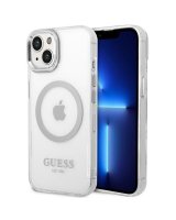  Guess Guess GUHMP14MHTRMS iPhone 14 Plus 6.7'' silver/silver hard case Metal Outline Magsafe 