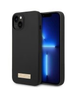  Guess Guess GUHMP14MSBPLK iPhone 14 Plus 6.7'' black/black hard case Silicone Logo Plate MagSafe 