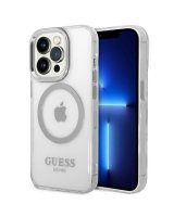  Guess Guess GUHMP14XHTRMS iPhone 14 Pro Max 6.7'' silver/silver hard case Metal Outline Magsafe 