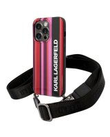  Karl Lagerfeld Karl Lagerfeld KLHCP14LSTSTP iPhone 14 Pro 6,1'' hardcase różowy/pink Color Stripes Strap 