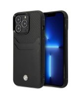  BMW Case BMW BMHCP14X22RSEPK iPhone 14 Pro Max 6.7'' black/black Leather Card Slot 