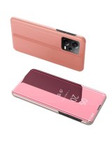  Hurtel Clear View Case for Xiaomi Redmi Note 12 Pro+ flip cover pink 